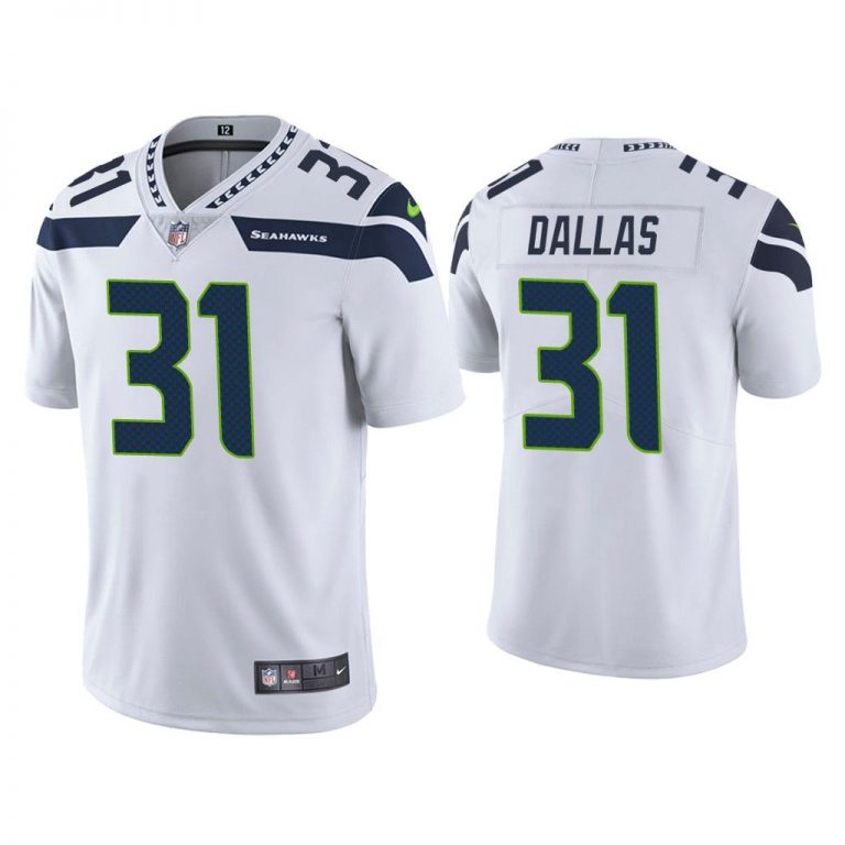 Men Vapor Limited DeeJay Dallas Seahawks White Jersey