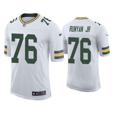 Men Vapor Limited Jon Runyan Jr. Packers White Jersey