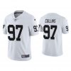 Men Vapor Limited Maliek Collins Raiders White Jersey