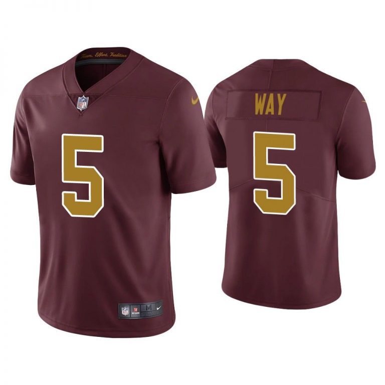 Men Vapor Limited Tress Way Washington Football Team Burgundy Jersey