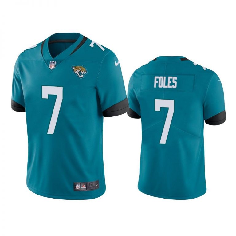 Men Vapor Untouchable Limited Nick Foles #7 Jacksonville Jaguars Teal Jersey