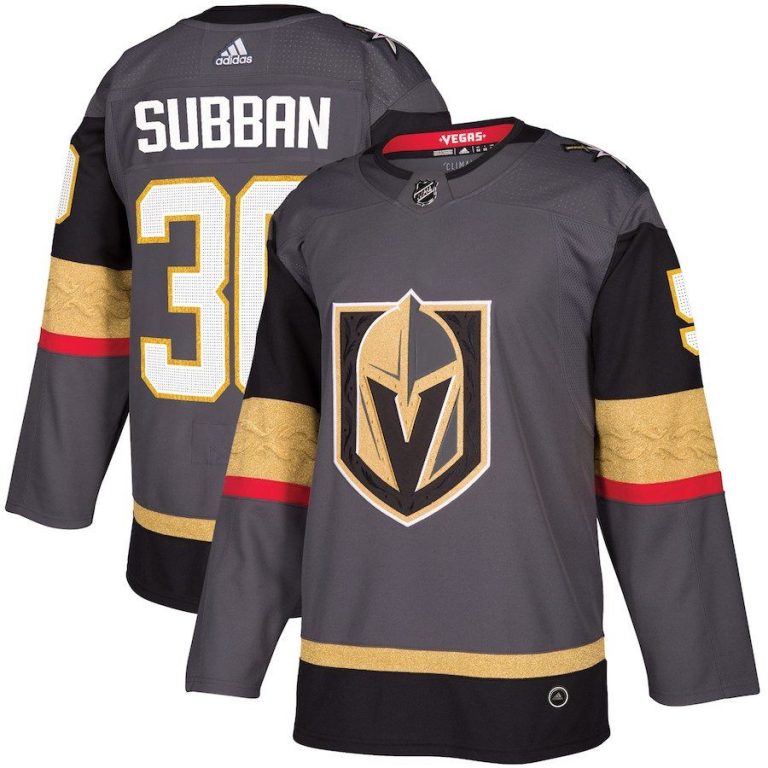 Men Vegas Golden Knights Malcolm Subban Gray Player Jersey