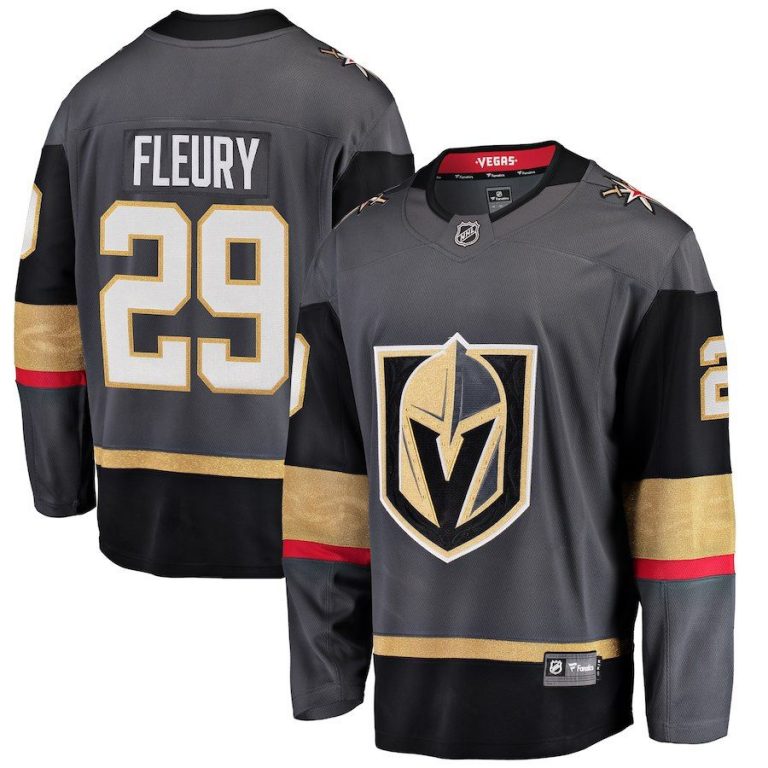 Men Vegas Golden Knights Marc-Andre Fleury Black Breakaway Player Jersey