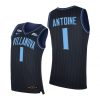 Men Villanova Wildcats Bryan Antoine #1 Navy Big East 2020-21 Jersey