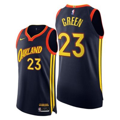 Men Warriors #23 Draymond Green Navy 2020-21 City Edition Jersey Player