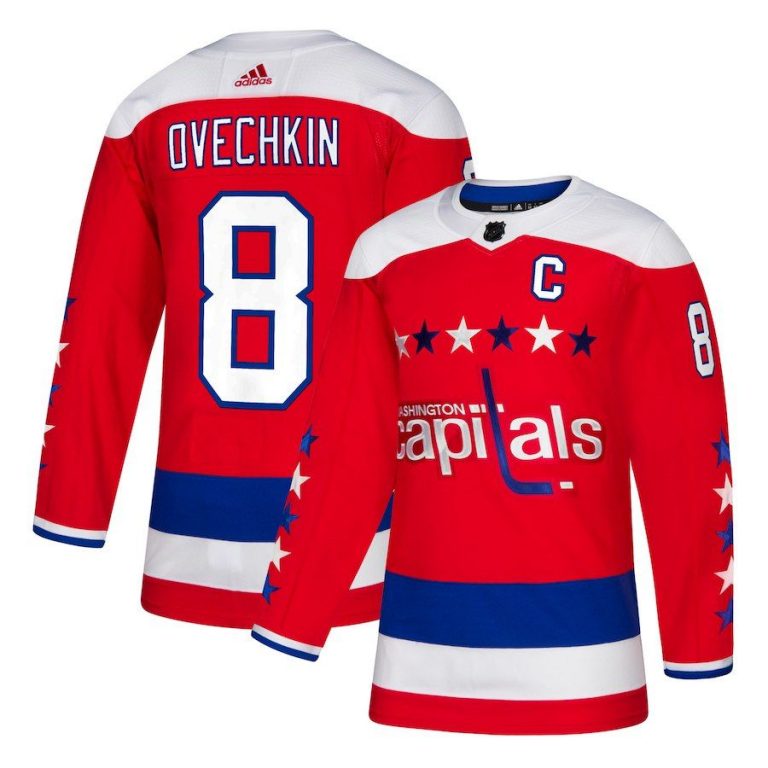 Men Washington Capitals Alexander Ovechkin Red Alternate Player Jersey