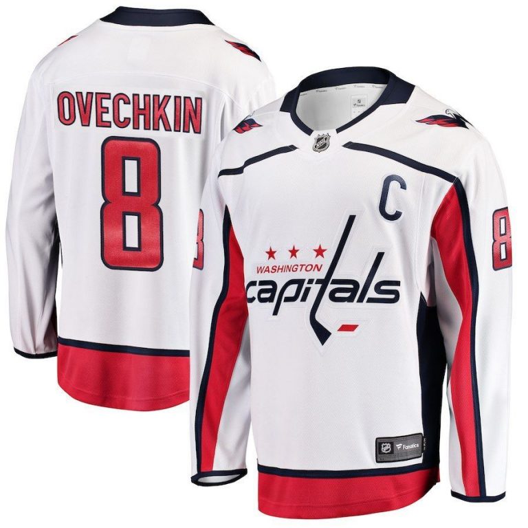 Men Washington Capitals Alexander Ovechkin White Breakaway Player Jersey