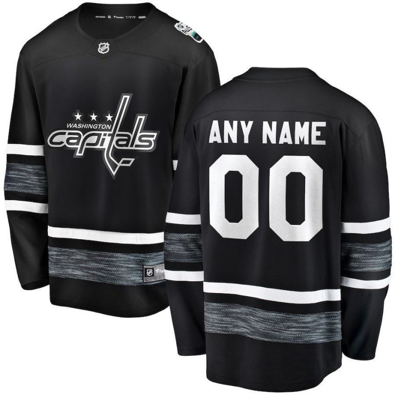 Men Washington Capitals Black 2019 NHL All-Star Game Replica Custom Jersey