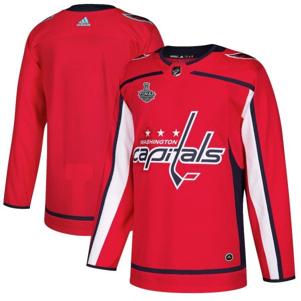 Men Washington Capitals Red 2018 Stanley Cup Final Bound Patch Blank Jersey