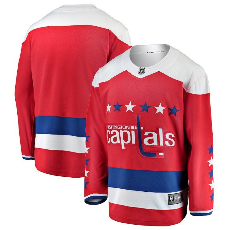 Men Washington Capitals Red Alternate Breakaway Blank Jersey