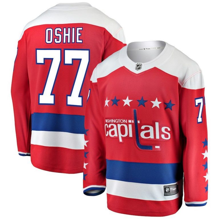 Men Washington Capitals TJ Oshie Red Alternate Breakaway Player Jersey