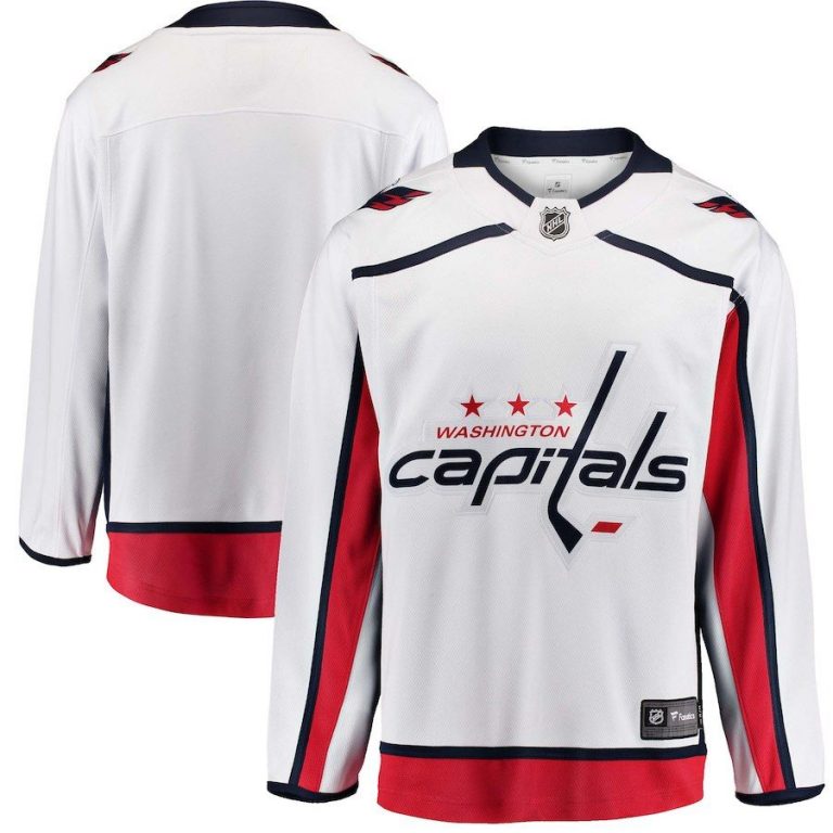 Men Washington Capitals White Breakaway Away Jersey