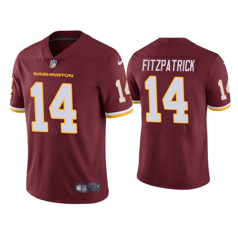 Men Washington Football Team Ryan Fitzpatrick Vapor Limited Burgundy Jersey