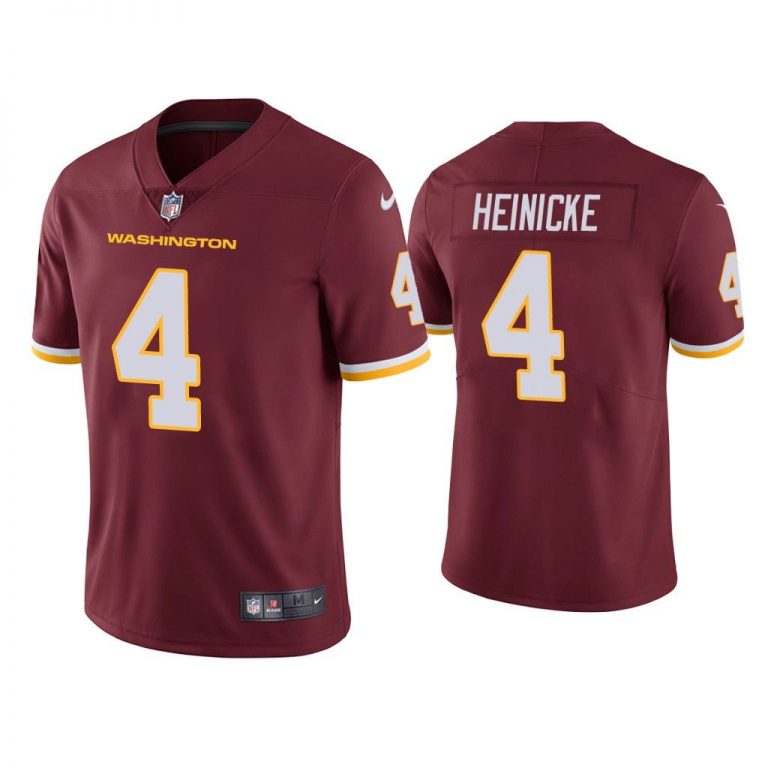 Men Washington Football Team Taylor Heinicke Vapor Limited Burgundy Jersey