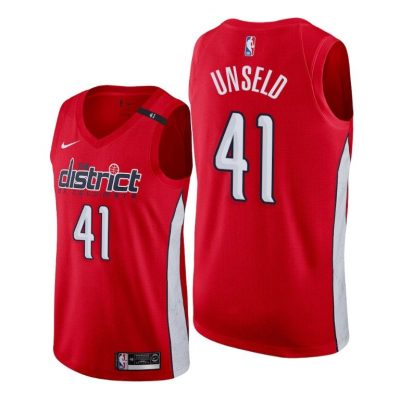 Men Wes Unseld #41 Wizards 2020 Honors Earned Jersey Red