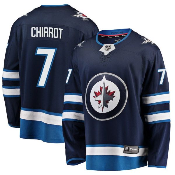 Men Winnipeg Jets Ben Chiarot Navy Breakaway Replica Jersey