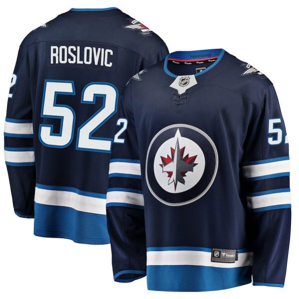 Men Winnipeg Jets Jack Roslovic Navy Breakaway Replica Jersey