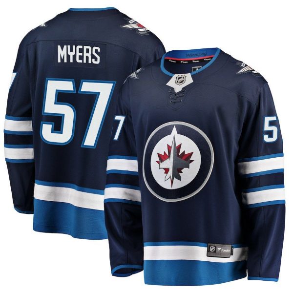 Men Winnipeg Jets Tyler Myers Navy Breakaway Replica Jersey