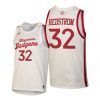 Men Wisconsin Badgers Joe Hedstrom #32 White Throwback 2021 Jersey