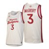 Men Wisconsin Badgers Walt McGrory #3 White Throwback 2021 Jersey