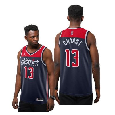 Men Wizards #13 Thomas Bryant Navy 2020-21 Statement Jersey New Season