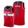 Men Wizards #9 Deni Avdija Red 2020-21 Icon Jersey 2020 NBA Draft