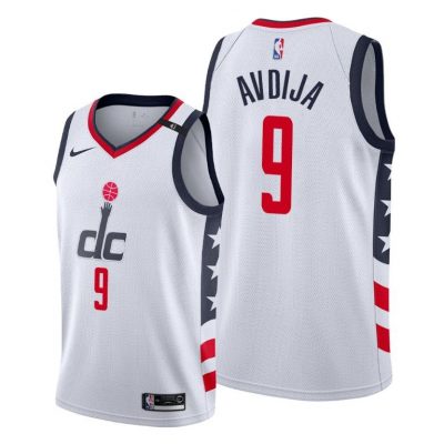 Men Wizards #9 Deni Avdija White 2020-21 City Jersey 2020 NBA Draft