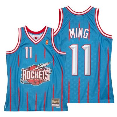 Men Yao Ming Houston Rockets Reload 2.0 Blue Jersey