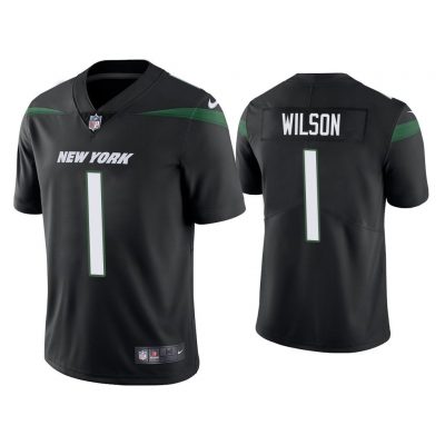 Men Zach Wilson New York Jets Black 2021 NFL Draft Vapor Limited Jersey