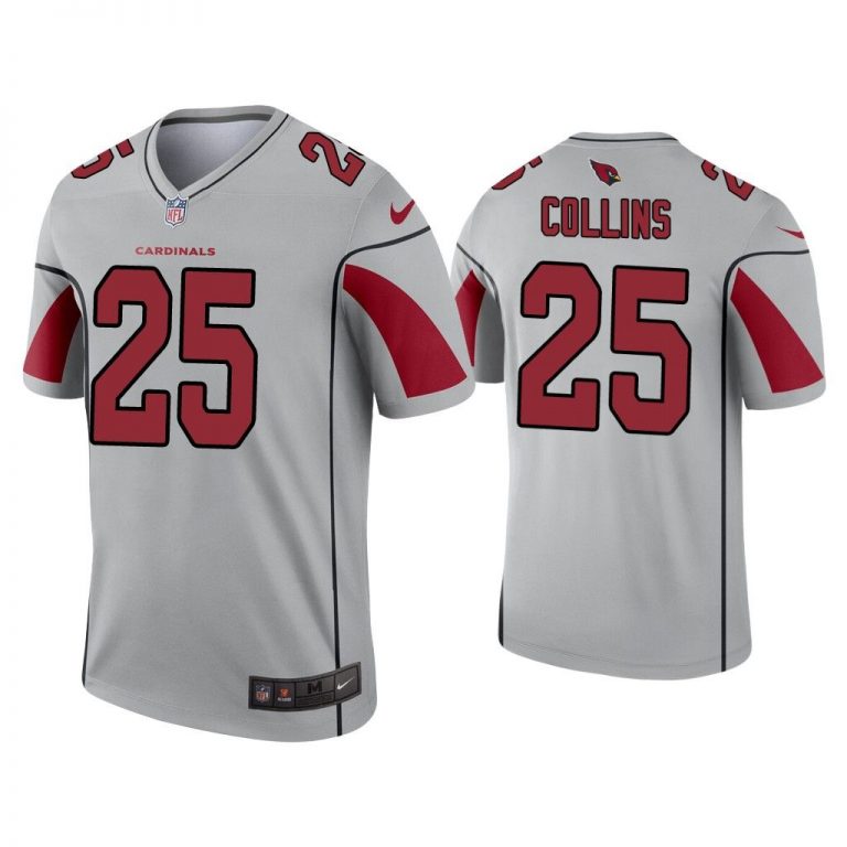 Men Zaven Collins Arizona Cardinals Silver Inverted Legend Jersey