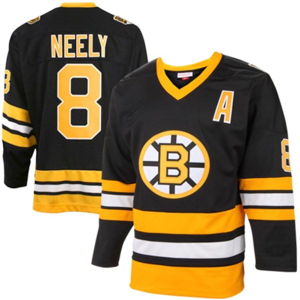 Mens Boston Bruins Cam Neely Black Throwback Vintage Jersey