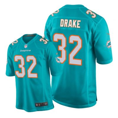 Miami Dolphins #32 Aqua Men Kenyan Drake Game Jersey