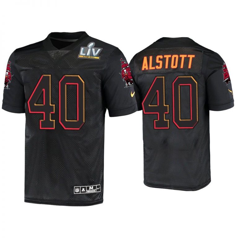 Mike Alstott Tampa Bay Buccaneers Black Super Bowl LV Jersey