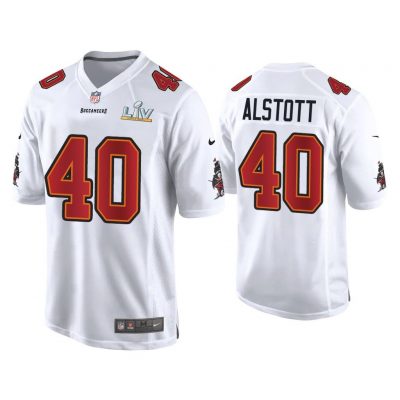 Mike Alstott Tampa Bay Buccaneers Super Bowl LV White Game Fashion Jersey