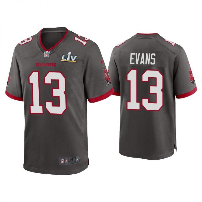 Mike Evans Tampa Bay Buccaneers Super Bowl LV Pewter Game Jersey