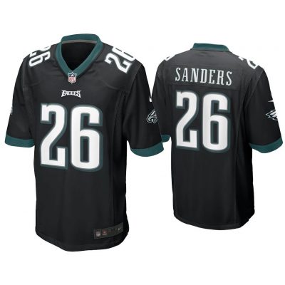 Miles Sanders Philadelphia Eagles Black Game Jersey