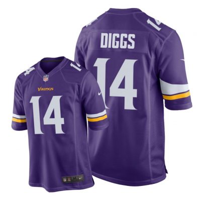 Minnesota Vikings #14 Purple Men Stefon Diggs Game Jersey