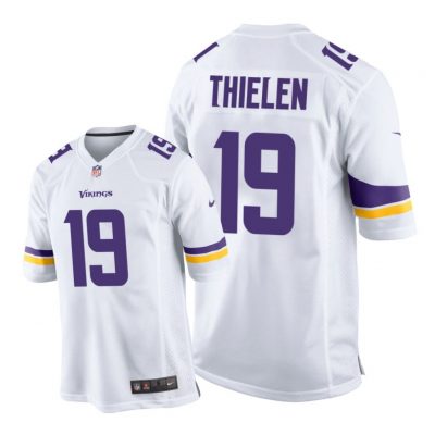 Minnesota Vikings #19 White Men Adam Thielen Game Jersey