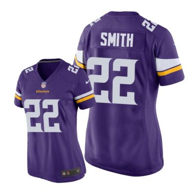 Minnesota Vikings #22 Purple Harrison Smith Game Jersey - Women
