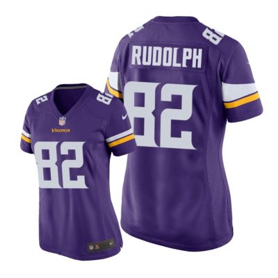 Minnesota Vikings #82 Purple Kyle Rudolph Game Jersey - Women