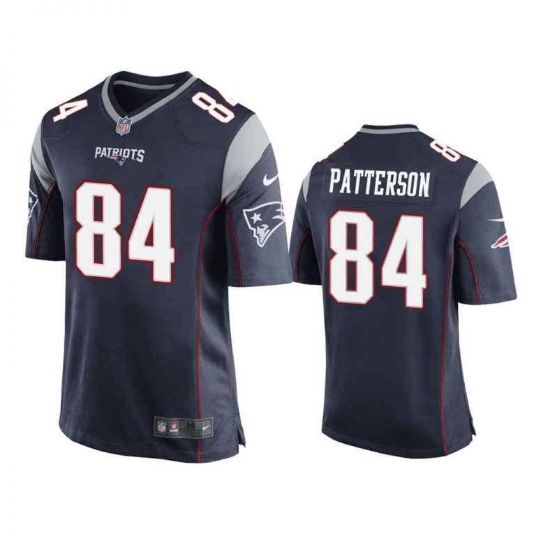 New England Patriots #84 Navy Men Cordarrelle Patterson Game Jersey