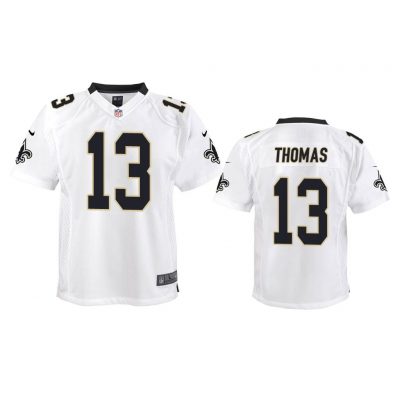 New Orleans Saints #13 White Michael Thomas Game Jersey - Youth