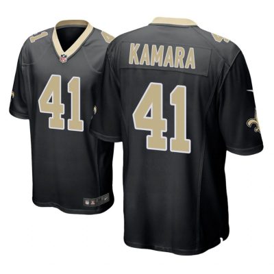 New Orleans Saints #41 Black Men Alvin Kamara Game Jersey