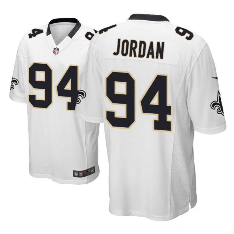 New Orleans Saints #94 White Men Cameron Jordan Game Jersey