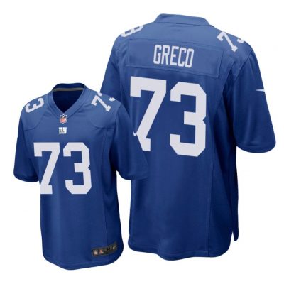 New York Giants #73 Royal Men John Greco Game Jersey