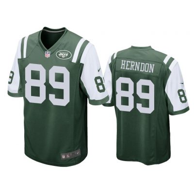 New York Jets #89 Green Men Chris Herndon Game Jersey