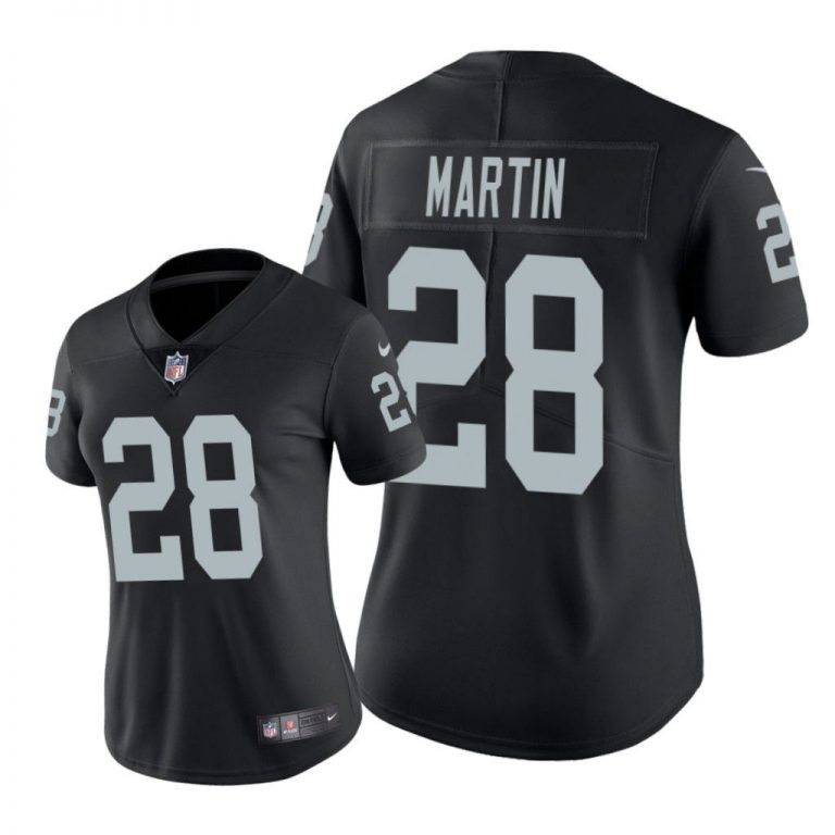 Oakland Raiders #28 Black Doug Martin Game Jersey - Women