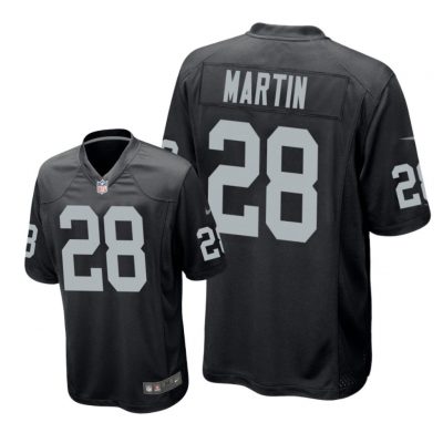 Oakland Raiders #28 Black Men Doug Martin Game Jersey