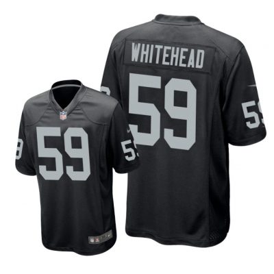 Oakland Raiders #59 Black Men Tahir Whitehead Game Jersey