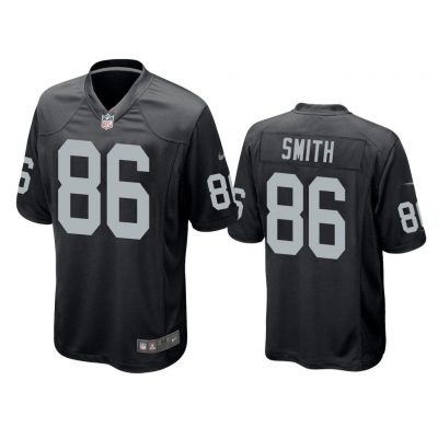 Oakland Raiders #86 Black Men Lee Smith Game Jersey